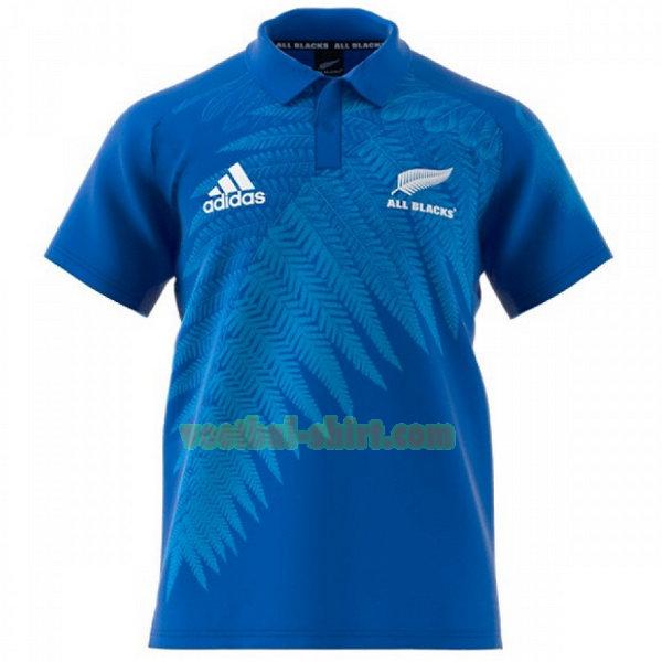 all blacks y3 anthem polo shirt 2019 blauw mannen