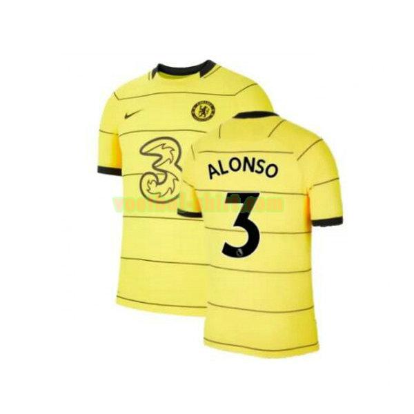 alonso 3 chelsea 3e shirt 2021 2022 geel mannen