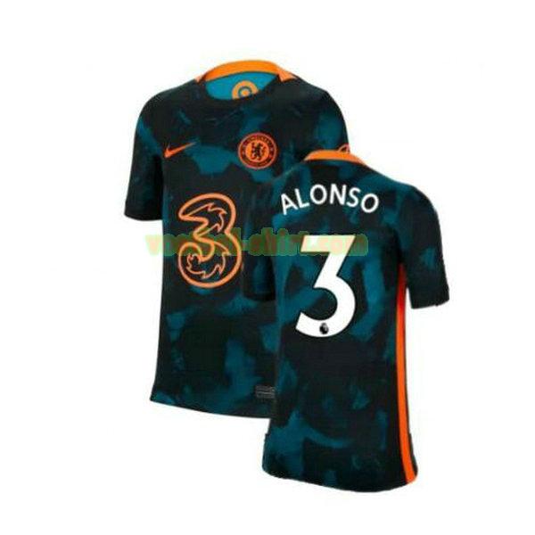 alonso 3 chelsea uit shirt 2021 2022 groen mannen