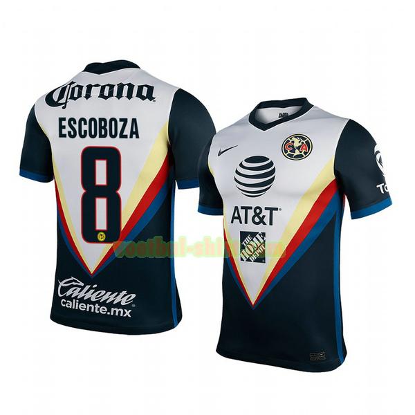 alonso escoboza 8 club america uit shirt 2020-2021 mannen