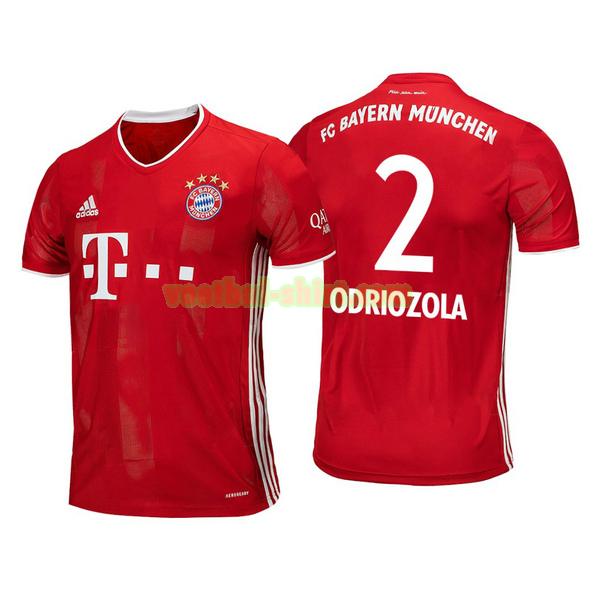 alvaro odriozola 2 bayern münchen thuis shirt 2020-2021 mannen