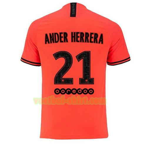 ander herrera 21 paris saint germain uit shirt jordan 2020 mannen