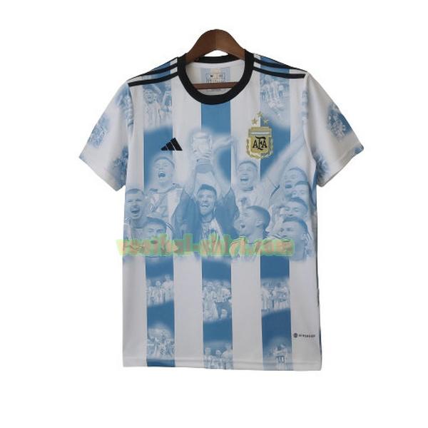 argentinië champion shirt 2022 2023 blauw wit mannen