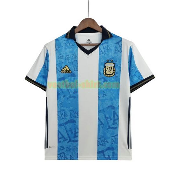 argentinië commemorative edition shirt 2022 blauw wit mannen