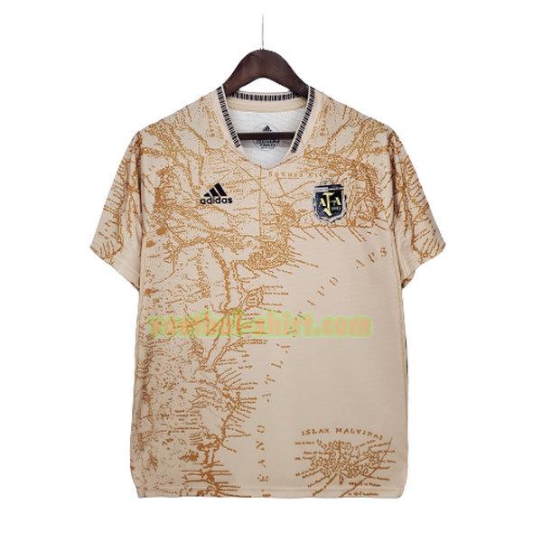 argentinië golden x memorial shirt 2021 thailand geel mannen