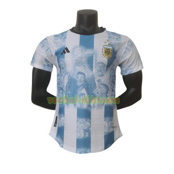 argentinië player champion shirt 2022 2023 blauw wit mannen