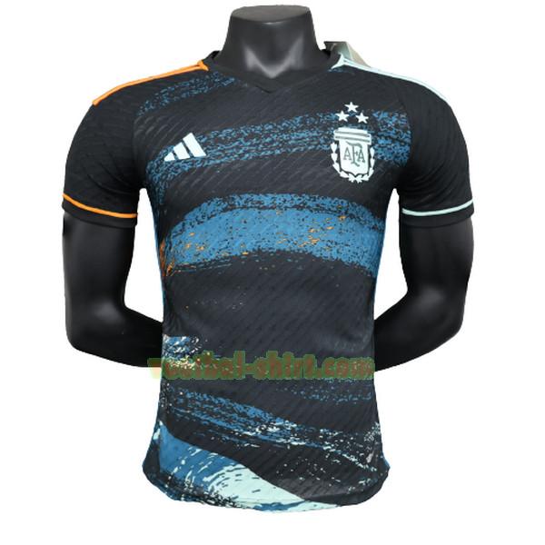 argentinië player special edition shirt 2023 zwart blauw mannen