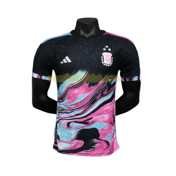 argentinië player special edition shirt 2023 zwart roze mannen