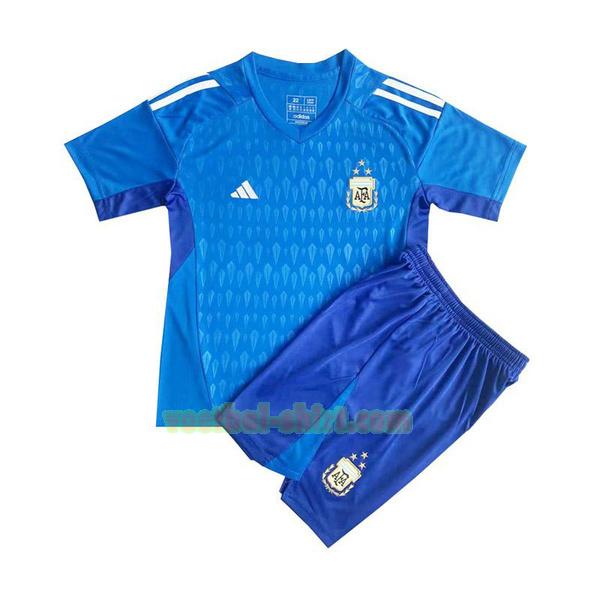 argentinië portero shirt 2023 blauw kinderen