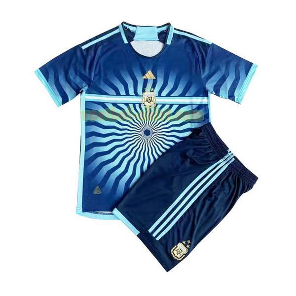 argentinië speciale edizione shirt 2023 blauw kinderen