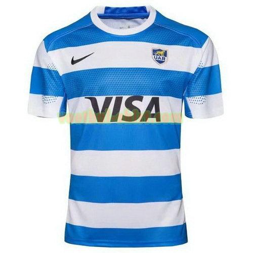 argentinië thuis rugby shirt 2018 blauw wit mannen