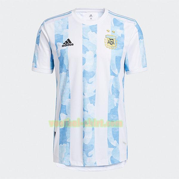argentinië thuis shirt 2021 2022 blauw wit mannen