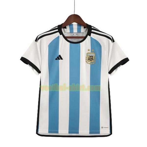 argentinië thuis shirt 2022 wit blauw mannen