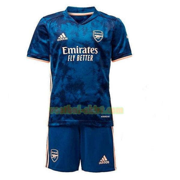 arsenal 3e shirt 2020-2021 blauw kinderen