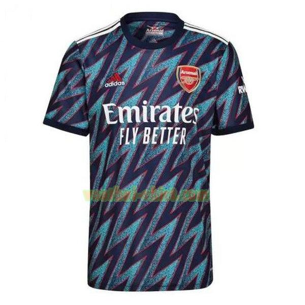 arsenal 3e shirt 2021 2022 blauw mannen