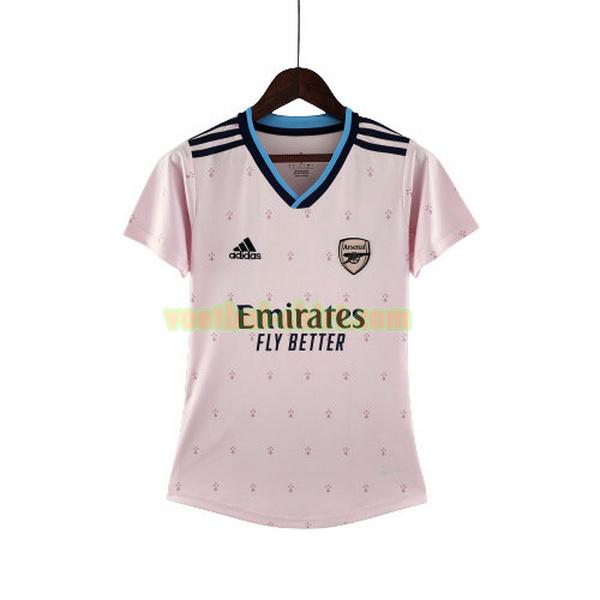 arsenal 3e shirt 2022 2023 roze dames
