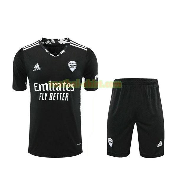 arsenal doelman shirts+pantalón 2021 zwart mannen