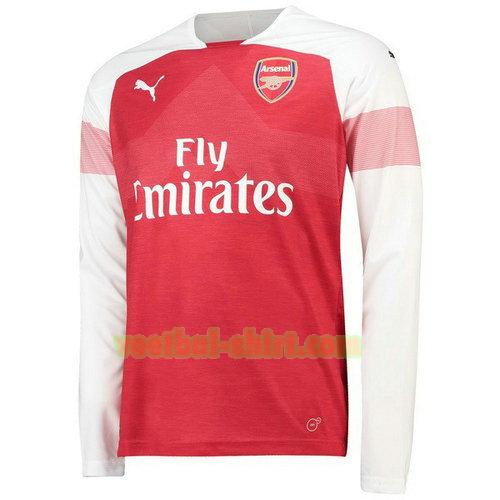 arsenal lange mouwen thuis shirt 2018-2019 mannen