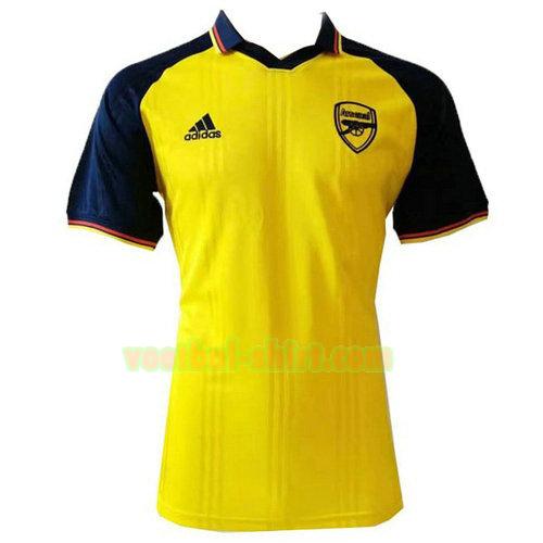 arsenal poloshirt 2019-2020 geel mannen