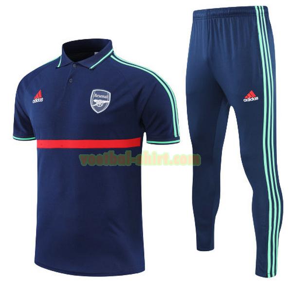 arsenal set polo 2022 navy mannen