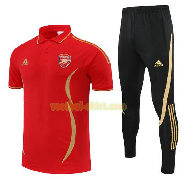 arsenal set polo 2022 rood mannen