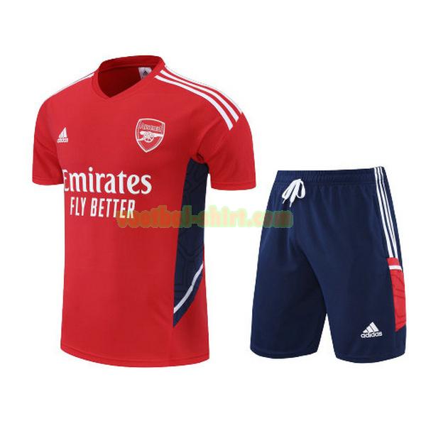 arsenal set training shirt 2022 2023 rood mannen