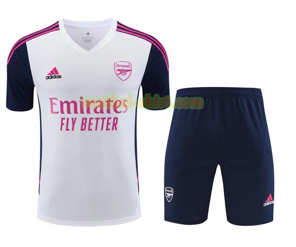 arsenal set training shirt 2023 2024 wit mannen