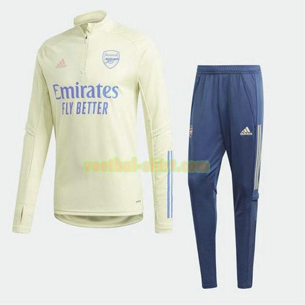 arsenal set trainingspak 2020-21 blauw mannen