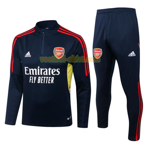 arsenal set trainingspak 2022 2023 blauw mannen