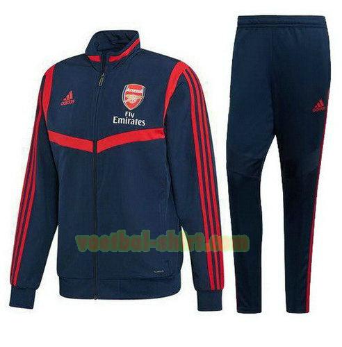 arsenal trainingspak 2019-2020 marinekleur rood mannen