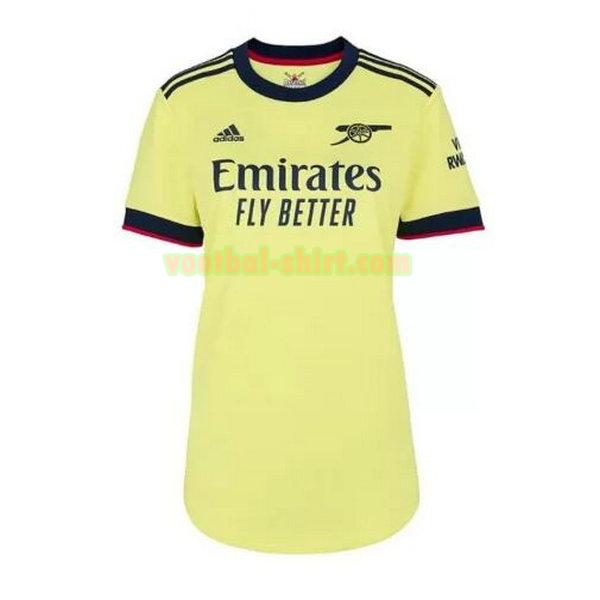 arsenal uit shirt 2021 2022 geel dames