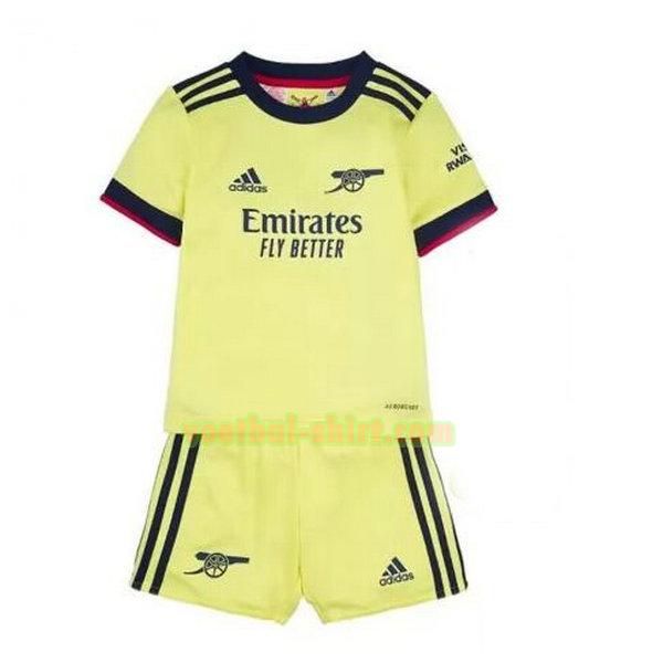 arsenal uit shirt 2021 2022 geel kinderen