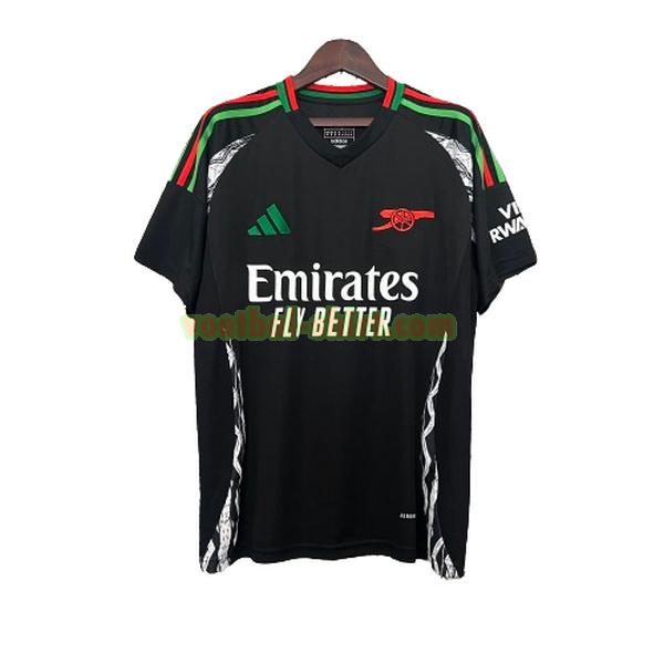 arsenal uit shirt 2024 2025 thailand zwart mannen