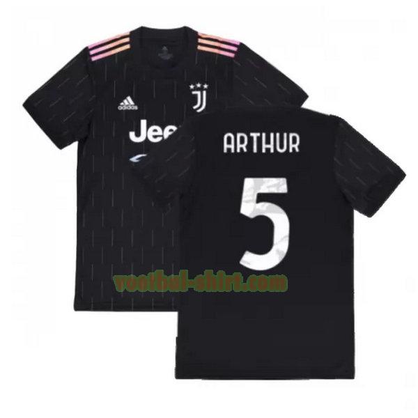 arthur 5 juventus uit shirt 2021 2022 zwart mannen