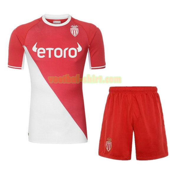 as monaco thuis shirt 2021 2022 rood wit kinderen