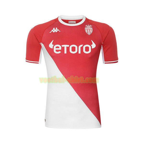 as monaco thuis shirt 2021 2022 thailand rood wit mannen