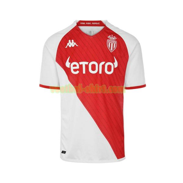 as monaco thuis shirt 2022 2023 wit rood mannen