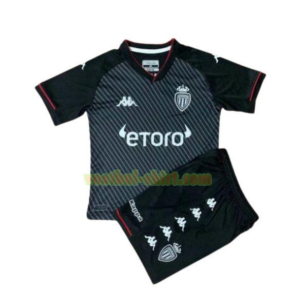 as monaco uit shirt 2021 2022 zwart kinderen