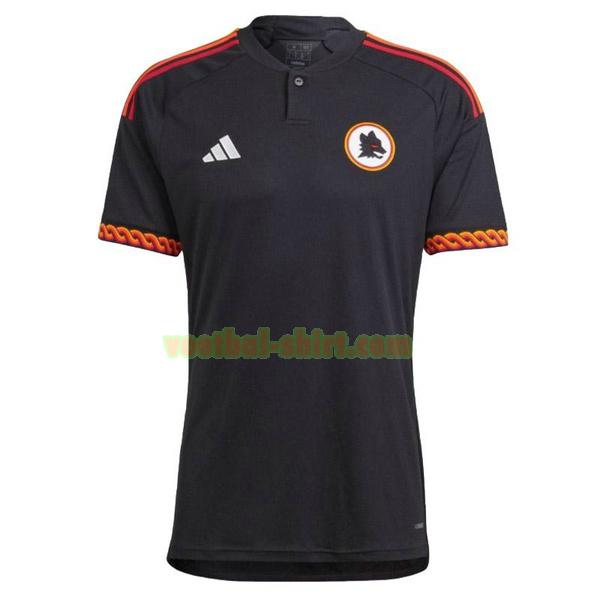 as roma 3e shirt 2023 2024 zwart mannen