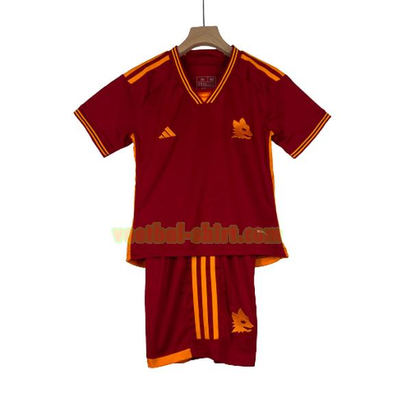 as roma thuis shirt 2023 2024 rood kinderen