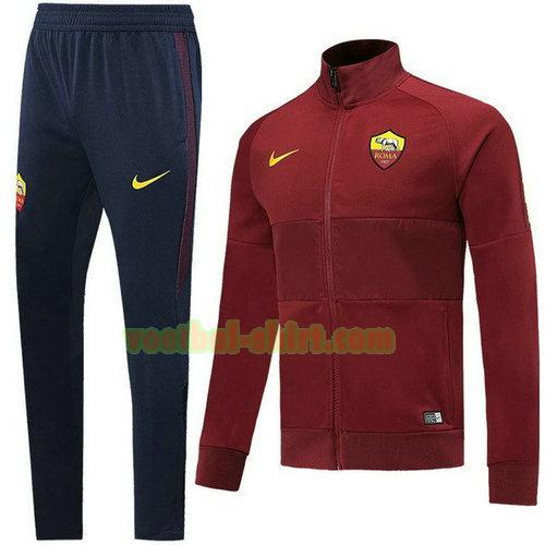 as roma trainingspak 2019-2020 marinekleur rood mannen