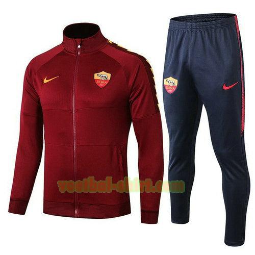 as roma trainingspak 2019-2020 rood marinekleur kinderen