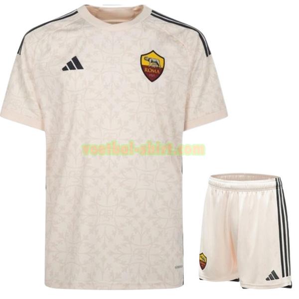 as roma uit shirt 2023 2024 wit kinderen