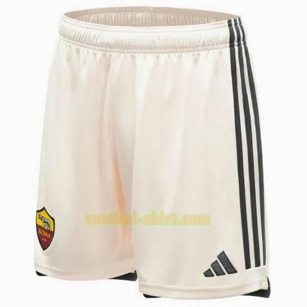 as roma uit shorts 2023 2024 wit mannen