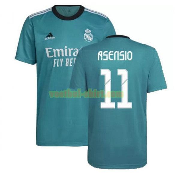 asensio 11 real madrid 3e shirt 2021 2022 groen mannen