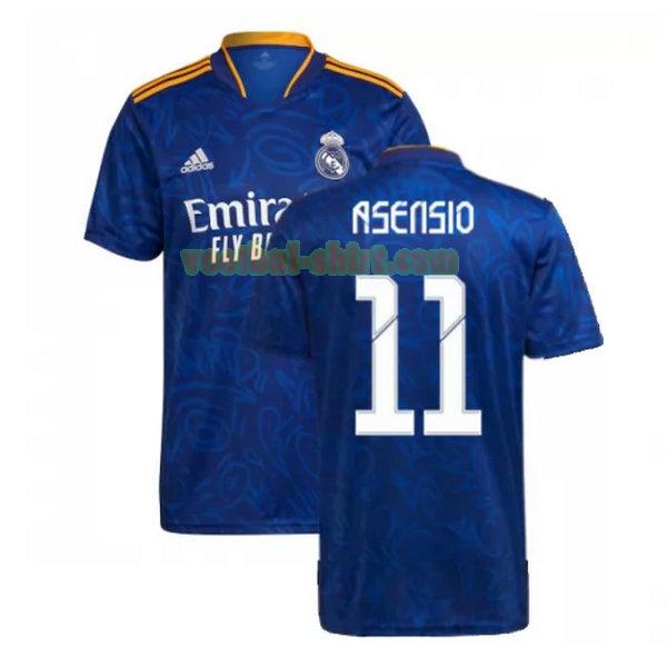 asensio 11 real madrid uit shirt 2021 2022 blauw mannen