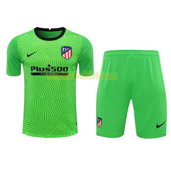 atletico madrid doelman shirts+pantalón 2021 groen mannen