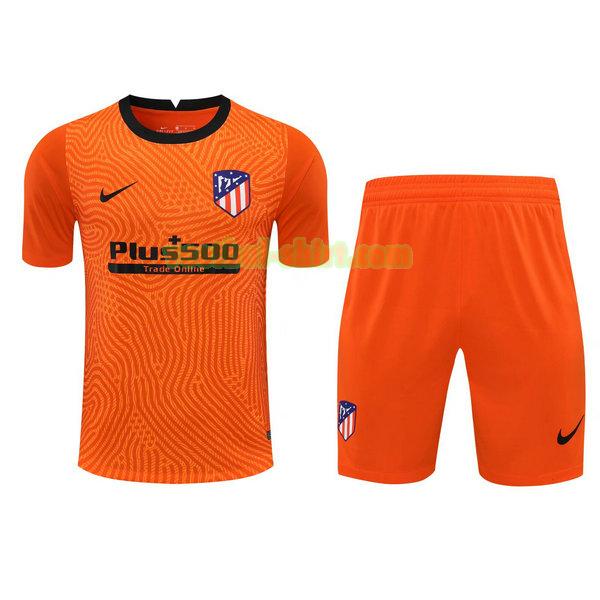 atletico madrid doelman shirts+pantalón 2021 oranje mannen