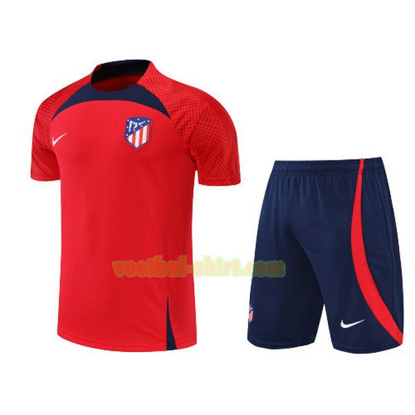 atletico madrid set training shirt 2022 2023 rood mannen