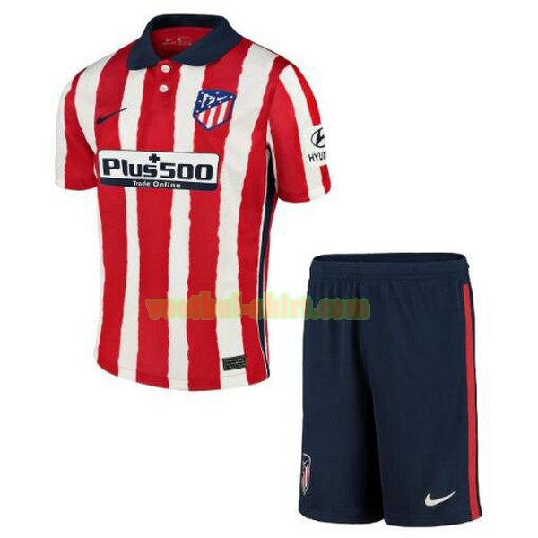 atletico madrid thuis shirt 2020-2021 rood wit kinderen